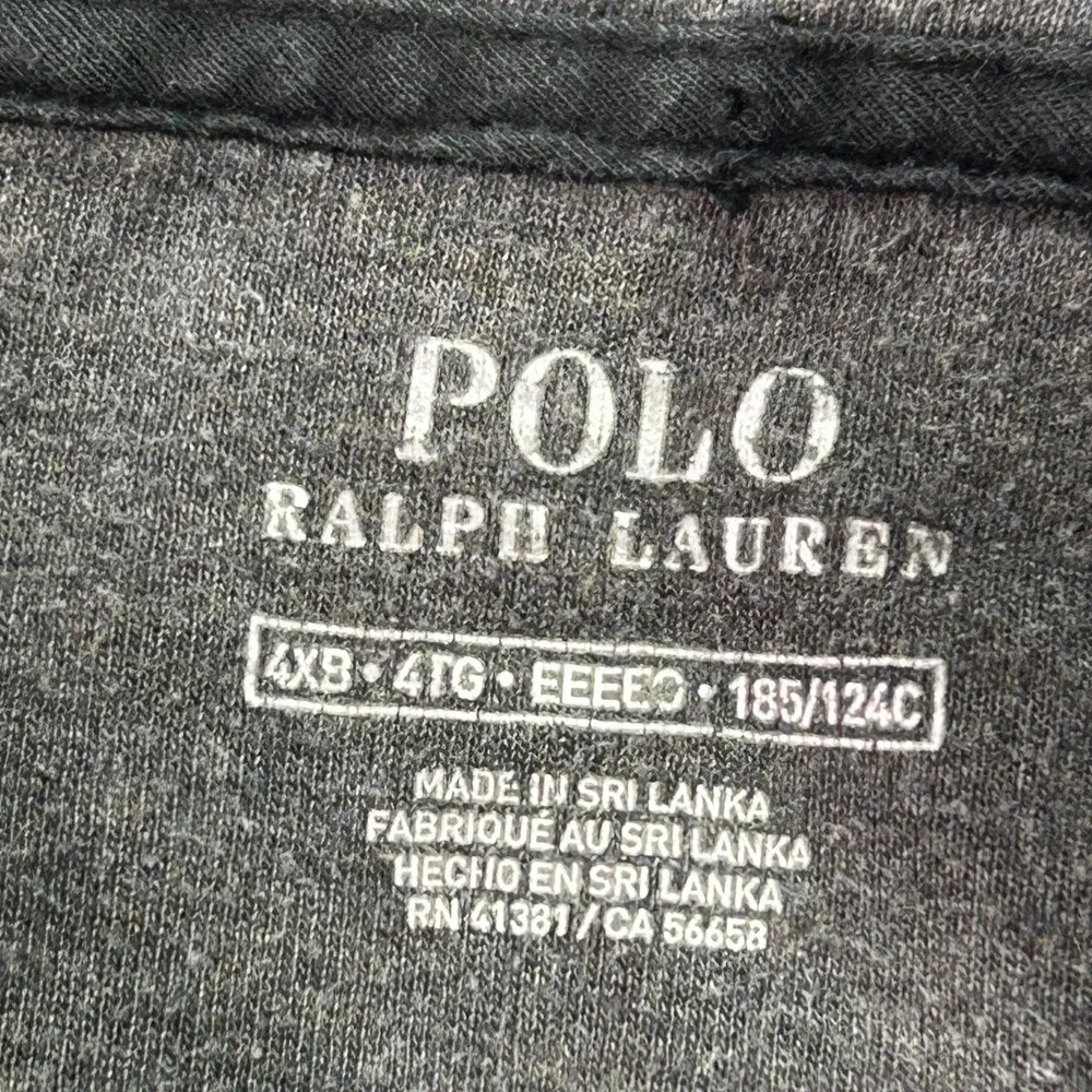 Polo Ralph Lauren Sweater Mens 4XB Black Quarter Zip Mock Neck Big Tall‎